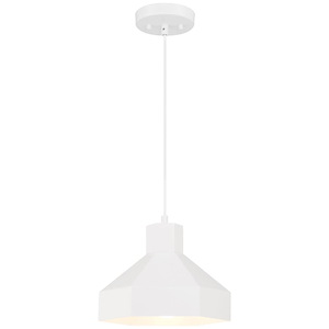 Poly - 1 Light Pendant-8 Inches Tall and 11 Inches Wide