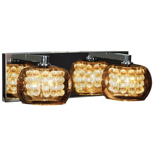 Glam-Two Light Vanity-Bath Light-14.5 Inches Wide By 4.75 Inches Tall