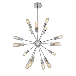 Flux-Sixteen Light Chandelier-24 Inches Wide By 24 Inches Tall - 1207930