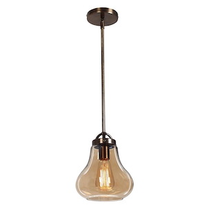 Flux-1 Light Pendant in Contemporary Style-7.5 Inches Wide by 10.25 Inches Tall