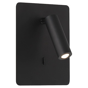 Villa - 4W 1 LED Reading Light In Modern Style-7.5 Inches Tall and 6.25 Inches Wide