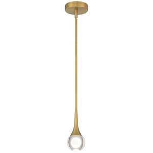 Georgia - 8W 1 LED Pendant-9.25 Inches Tall and 4 Inches Wide