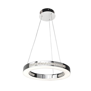 Affluence-28.8W 1 Led Ring Pendant-15.7 Inches Wide By 2.6 Inches Tall