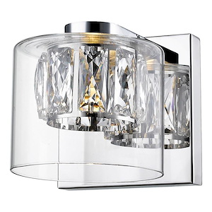 Private Collection-5W 1 Led Crystal Bath Vanity-4.75 Inches Wide By 4.75 Inches Tall