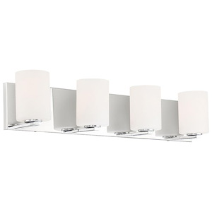 Oslo- 4 Led Bath Vanity In Contemporary Style-30 Inches Wide By 6.25 Inches Tall