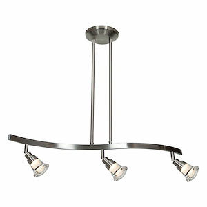 Optix-12W 3 Led Spotlight Pendant-28 Inches Wide By 6 Inches Tall