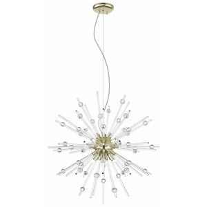 Burst-Pendant in Transitional Style-28 Inches Wide by 31.5 Inches Tall