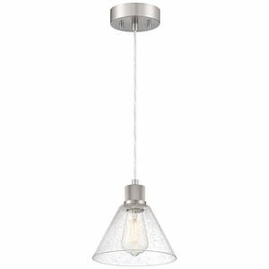 Port Nine - 9W 1 LED Pendant In Transitional Style-8.5 Inches Tall and 8 Inches Wide - 1265421