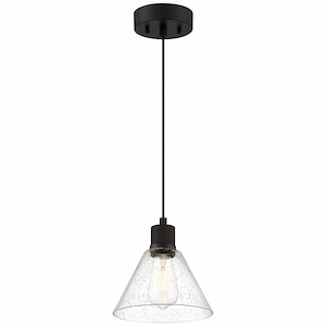 Port Nine - 9W 1 LED Pendant In Transitional Style-8.5 Inches Tall and 8 Inches Wide - 1265422