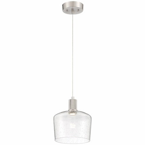 Port Nine - 9W 1 LED Pendant In Transitional Style-9.25 Inches Tall and 9 Inches Wide - 1265424