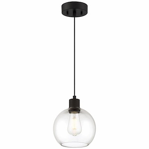 Port Nine - 9W 1 LED Pendant In Transitional Style-9.5 Inches Tall and 7.5 Inches Wide - 1265434