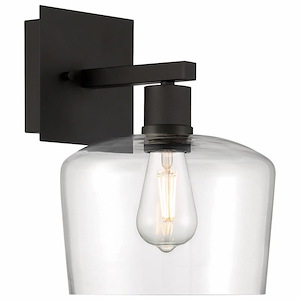 Port Nine - 9W 1 LED Wall Sconce In Transitional Style-12 Inches Tall and 9 Inches Wide - 1265446