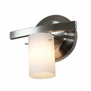 Sydney-One Light Cylinder Glass Bath Vanity-7.5 Inches Wide By 7.5 Inches Tall - 1207567