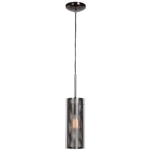Multis-One Light Encaged Glass Pendant-5.1 Inches Wide By 11.88 Inches Tall
