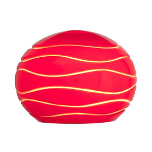 Sphere-Glass-5 Inches Wide by 3.5 Inches Tall