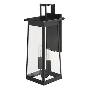Alden - 2 Light Outdoor Wall Mount in Modern Style - 8 Inches Wide by 23.5 Inches High