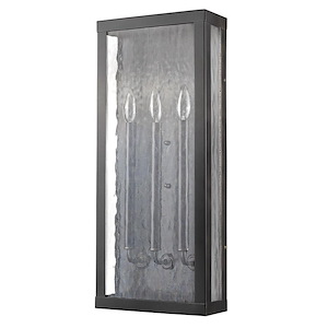 Charleston - Three Light Outdoor Wall Lantern - 10 Inches Wide by 24 Inches High