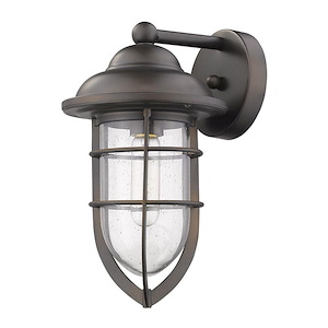 Dylan 1-Light Wall Light in Nautical Style - 7.5 Inches Wide by 12.5 Inches High