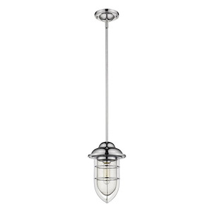 Dylan 1-Light Convertible Mini-Pendant in Nautical Style - 7.5 Inches Wide by 12 Inches High