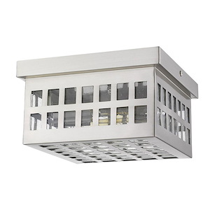 Letzel 2-Light Flush Mount - 8.75 Inches Wide by 5 Inches High