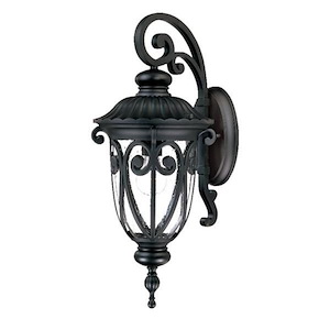 Naples - One Light Outdoor Wall Mount - 9.38 Inches Wide by 22.75 Inches High