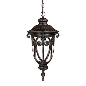 Naples - One Light Outdoor Hanging Lantern - 9.38 Inches Wide by 20.5 Inches High - 343997
