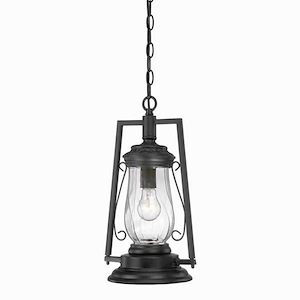 Kero - One Light Hanging Lantern - 9 Inches Wide by 17 Inches High
