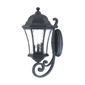 Waverly - Three Light Outdoor Wall Mount - 8 Inches Wide by 19.5 Inches High