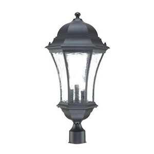 Waverly - Three Light Outdoor Post Lantern - 12.5 Inches Wide by 24.5 Inches High
