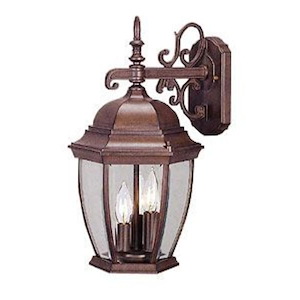 Wexford - Three Light Outdoor Wall Mount - 9.25 Inches Wide by 17.5 Inches High