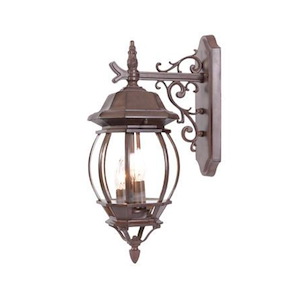 Chateau - Three Light Outdoor Wall Mount - 7.5 Inches Wide by 21 Inches High