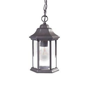 Madison - One Light Outdoor Hanging Lantern - 6 Inches Wide by 12 Inches High