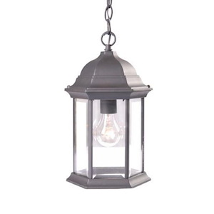 Madison - One Light Outdoor Hanging Lantern - 8 Inches Wide by 14 Inches High