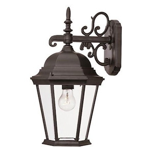 Richmond - One Light Outdoor Wall Mount - 9.5 Inches Wide by 17.5 Inches High