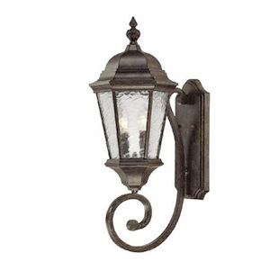 Telfair - Two Light Outdoor Wall Mount - 9.5 Inches Wide by 24.5 Inches High - 344629