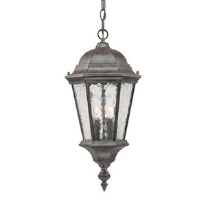 Telfair - Two Light Outdoor Hanging Lantern - 9.5 Inches Wide by 20 Inches High
