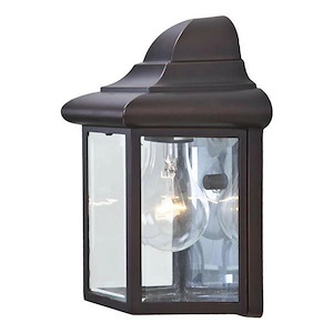 One Light Small Wall Lantern - 5.75 Inches Wide by 8.75 Inches High