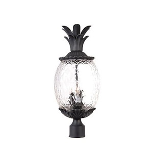 Lanai - Three Light Post - 10 Inches Wide by 22.25 Inches High