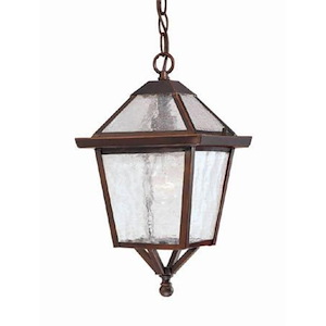 Charleston - One Light Outdoor Hanging Lantern - 8 Inches Wide by 14 Inches High - 1090208