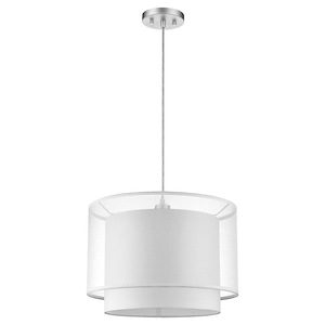 Brella - One Light Pendant - 12 Inches Wide by 17 Inches High - 659510