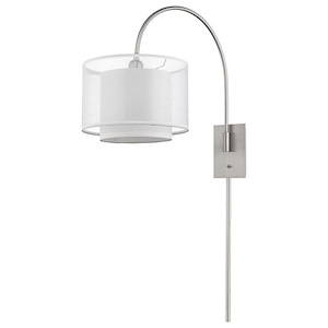 Brella - One Light Small Arc Wall Mount - 20 Inches Wide by 21 Inches High
