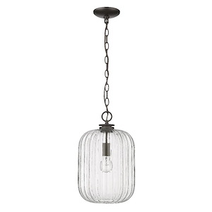 Cabot - 1 Light Pendant In Traditional Style-16.5 Inches Tall and 10.25 Inches Wide