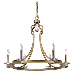 Peyton - Six Light Chandelier - 30.75 Inches Wide by 25.25 Inches High