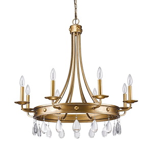 Krista - Eight Light Chandelier in Antique Style - 32.5 Inches Wide by 31.5 Inches High