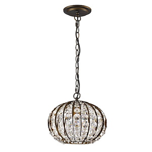 Olivia - One Light Pendant - 10.25 Inches Wide by 8.25 Inches High