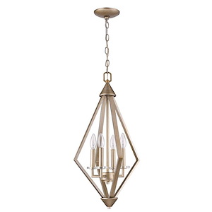 Easton - Four Light Chandelier - 14 Inches Wide by 26 Inches High