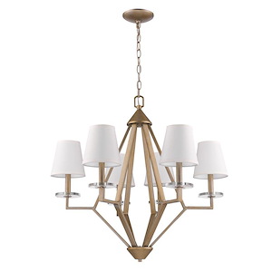 Easton - Six Light Chandelier - 28 Inches Wide by 26.25 Inches High - 659492