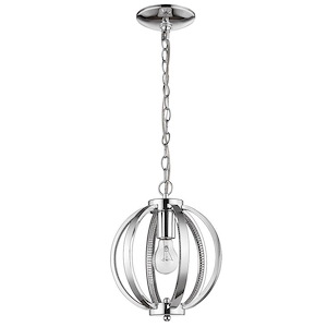 Nevaeh - One Light Pendant in Modern Style - 9 Inches Wide by 12 Inches High - 659489