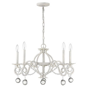 Callie 5-Light Chandelier - 26.25 Inches Wide by 15.75 Inches High