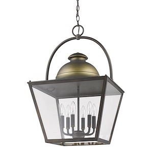 Savannah - Six Light Chandelier in Nautical Style - 18 Inches Wide by 28.75 Inches High